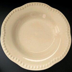Pottery Barn EMMA pattern FOUR yellow salad plates